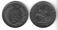 1979 Yılı Tedavül Akmonital 5 Lira ÇİL