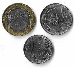 Moldova 2018/22 Yılı Madeni Para Seti 3 Parça
