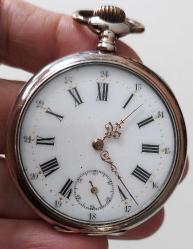 OSMANLI DÖNEMİ İSVİÇRE RETART MARKA GÜMÜŞ-PİRİNÇ ALAŞIMLI  AKTİF MUHTEŞEM CEP SAATİ 1RR1A1A1A ÇOK NADİR