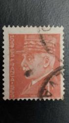 1941 YILI  FRANSA MARSCHALL PETAİN  DAMGALI   ŞARNİYERSİZ