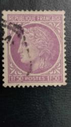 1945 YILI  FRANSA CERES DAMGALI   ŞARNİYERSİZ