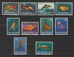 San Marino 1966 - Balıklar - Su Yaşamı  - Fauna -  MNH - DAMGASIZ