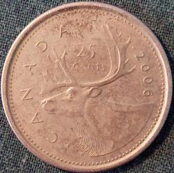 KANADA 25 Cent, 2006 ÇÇT 