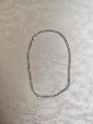 Vintage İtalyan Gümüş Zincir Kolye