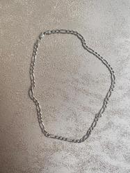 Vintage İtalyan Gümüş Zincir Kolye