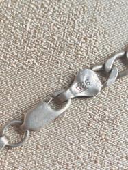 Vintage İtalyan Gümüş Zincir Kolye