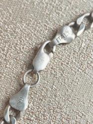 Vintage İtalyan Gümüş Zincir Kolye