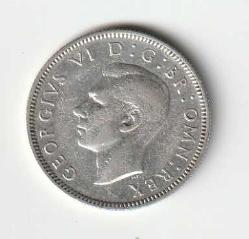 Efemera - Koleksiyon Ürünü Birleşik Krallık 1 Şilin 1939 5.66 gr Gümüş Kral VI.George - kitantik - kitaLog