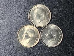 1997-1998-1999 YILLARINA AİT 10 BİN TÜRK LİRASI ÇİL 3 LÜ SET TCM 5233