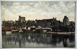 1900’ler Başı - Windsor Castle from the Thames - Valentines Series Antika Kartpostal