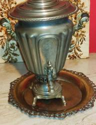 19596-ANTİKA DAMGALI ELEKTRİKLİ RUS SEMAVER**KONDİSYONU ÇOK DÜZGÜNDÜR**