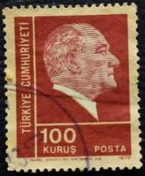1972 TC Pulu - Atatürk Pul Serisi 100 Kuruş