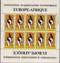 Kongo / Zaire  1965 -    Avrupa Afrika birlikteliği  - Kat: 15 € -   MNH - Damgasız- Kleinbogen