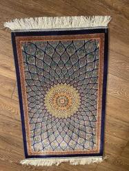 El Dokuma İran Halısı Tavus Kuşu Model İpek