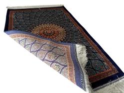 El Dokuma İran Halısı Tavus Kuşu Model İpek