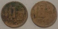 TÜRKİYE 1940 10 PARA LOTU