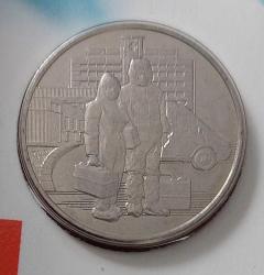 2020 RUSYA 25 RUBLE SAĞLIK ÇALIŞANLARI FİGÜRLÜ ORİJİNAL MADENİ PARASI ÇİL ÖZEL KAPAMASINDA 2P1YY1R NADİR