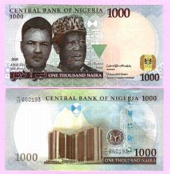 Nigeria 1000 naira 2021 P-New, UNC  (TK 19 114) ÇİL