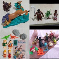 Aslan Kral Moana Taş Devri. Kinder boy mini Aslan Max ve arkadaşları figür oyuncak set koleksiyon nostalji tasarım dekor hediye vintage retro hobi minyatür diorama reklam promosyon