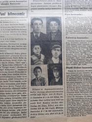 Ulus Çocukları Gazetesi - Turkish Newspaper - 1938 - Tagordan çocuk şiirleri o çöl nerede - çocuklar bahar'ın en güzel günlerindeyiz bahar çocuğa benzeyen bir mevsimdir Fotoğrafı - Nisan ve çocuk şiiri - Rozet biriktiren küçük okuyuculara - çocuklara masal üç örücü - 5 duygunuzu deneyiniz -  Bu oyunu biliyor muydunuz çiçek yarışı - koku alma işitme görme dokunma tat alma test sorusu - Ulus çocuk ilavesi bilmece kuponu - Miki Mouse korsanlar arasında karikatür - bilmece ve boyamacalarımızdan hediye kazanan okuyucularımızdan soldan sağa doğru Kayseri lisesi'nden 633 Zihni Diyarbakır Gazi caddesi terzi Adil yanında Raif Kandıra merkez okulu'ndan 183 İlhan Elazığ ortaokulundan 744 Lütfi Malatya lisesinden 828 Sabahattin Ankara ortaokulunda 26 Sabri fotoğraflar - çakı kazananlar Bala ilkokulu 431 Cahit - piyes kazananlar Argıthan istasyon şefi kızı Ayfer - kalemtraş kazananlar Tekirdağ Namık Kemal okulundan 126 Rıza - büyük bloknot - İzmir Emrialem ilkokulu'ndan 172 Muhittin
