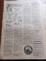 Ulus Çocukları Gazetesi - Turkish Newspaper - 8 Mayıs 1938 - sevgili çocuklara - büyük şefimiz Atatürk 19 Mayıs'ın 19. günü Samsun ayak basmıştı - 19 Mayıs Gençlik ve Spor bayramından fotoğraflar - 19 Mayıs şiiri - çocuklara masal küçük Yılmaz'ın tavşanları - bu oyunu biliyor muydunuz hayvan kuş balık - Tagordan çocuk şiirleri Gemici - rozet biriktiren küçük oyunculara - yeni bilmecemiz - bilmece ve boyamacalarımızdan hediye kazanan okuyucularımızdan soldan sağa sıra ile Ankara birinci ortaokulundan 81 Rıfkı Özbay Ankara Necati okulundan 127 Özer Özkök Antalya kale kapısından Harputlu yanında Mehmet Yalçın Elazığ ortaokulundan 514 Hamit Tezcan Diyarbakır Süleyman Nazif okulundan 61 Tevfik inan Zonguldak Yeniyol okulundan 166 Şensoy Ankara okuyucularımızdan P.Tamyecel İstanbul Üsküdar birinci ortaokulundan 64 Erdoğan Mengü Fotoğrafı - Miki Mouse korsanlar arasında karikatür - matbaa takımı kazananlar Ankara Atatürk okulu'ndan Sevim Timagur - büyük cep defteri kazanan İhsan Ünal