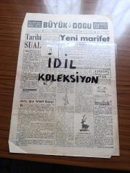 Büyük Doğu Gazetesi - Turkish Newspaper - 22 Nisan 1949 - Yeni marifet arkadaşlar birleşelim komünist olalım vatanı kurtaralım - tarihi sual - haftanın manzarası - kızıllar yabancılar pahalılık ve Fahri Kurtuluş - 1001 çerçeve inşallah yazan Necip Fazıl Kısakürek - ah şu Vali bey - bay Lütfi Kırdar 1937'de Manisa valisidir onu Manisa Valiliğine getiren de İsmet İnönü'dür - sanat ilim dava ideoloji - Necip Fazıl Kısakürek'in Üniversitelilere konferansı - beyazıt'ta Milli Türk Talebe Birliğine ait Marmara lokalinde manevi değerler ve komünizma adlı konferans verildi - Mümin Kâfir - Eyüp peygamber - İmamı Rabbani - çöle inen Nur yazan Necip Fazıl Kısakürek yazı dizisi - Şuayp peygamber - Karl Marx - Engels - 1847'de bütün kalıbı dökülmüş olan nazari komünist federasyonunun ana direkleri - meşhur komünist beyannamesi - Birinci enternasyonal - vesikalar yazan dedektif X Bir - Ortaklar nahiyesi burada Ortaklar köy enstitüsü vardır - Mehmet Ali Gölesalan Kamp subayı oluyor