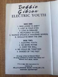 Debbie Gibson - Electric Youth Kağıt Baskı Kaset