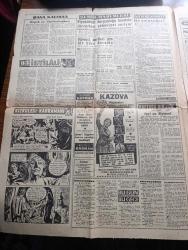 Akşam Gazetesi - Turkish Newspaper - 10 Ekim 1960 - Yassıada'dan Fotoğraflar - İnfaz Yerleri Açıklanmıyor - Alparslan Türkeş Yobazların Kafasını Ezmek Kararındayız Dedi - Düşük Cumhurbaşkanı Celal Bayar İle Düşük Başbakanı Adnan Menderes'e Ait En Son Fotoğraflar - Yassıadadaki Düşüklere Ait Fotoğrafları İrtibat Bürosu Gazetelere Arttırma İle Sattı - Kızkulesi Kahramanı Çizen Suat Yalaz - Köpek Ve Cumhurbaşkanı Yazan Müşerref Hekimoğlu Köşe Yazısı - Öğrenci Dertleri İçin Bir Büro Kuruldu - Burası Amerika Seyhan Bilbaşar Yazı Dizisi - Günahım Seni Sevmek Aşk Ve His Romanı Resimleyen Remzi - İlk Gün Sabık Cumhurbaşkanı Celal Bayar Hesap Verecek - Geyşa'nın Hatıra Defteri Yazan Kimiko Omura Yazı Dizisi - Bize Barbaroslu Derler Yazan Çizen Ratip Tahir Burak -  Nazlı İle Hamza Karikatür - Yaralı Gönül Çizgi Roman - İstanbul Ankara Radyosu Programı - Düşük Bakanlardan Samet Ağaoğlu Yassıada'nın Asker Berberinde Traş Oluyor fotoğraf - Beşiktaş Ankaragücünü Tek Farkla Yendi - Karagümrük Takımı