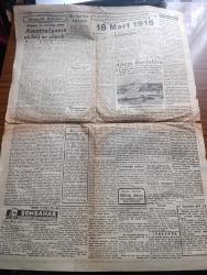 Tasviri Efkar Gazetesi - Turkish Newspaper - 19 Mart 1942 - günün yazısı Amerika donanması nihayet taarruza geçiyor - Milas bombardımanı hakkında resmi tebliğ - Hadise İngiliz tayyarecilerinin bir yanlışlığı neticesinde olmuşsa İngiliz hükümeti tazminat verecek - çay ve kahve pahalandı çaya kiloda 750 kuruş kahveye kiloda 300 kuruş zam geldi - General Mac Arthur filipinler'den kaçtı mı Fotoğraf - ödünç verme kanunu ve Türkiye - Rusya'ya karşı Japon hazırlığı - 338 liler askere çağırılıyor - Alman Rus Harbi çarpışmalar şiddetlendi - zirai vaziyetimiz tahminlerin fevkinde bir genişleme gösteriyor - Japon gemileri hind denizinde görüldüler - Japonlar Birmanyada ilerliyor - maarif cemiyeti yolsuzluğu Müddei Umumi Refet Ülgenin tecziyesini istedi - Japonların Pearl Harbour'a yaptıkları baskın esnasında alınan ilk fotoğraflardan biri - edebi tebrika sonbahar yazan Kerime Nadir Yazı Dizisi - asker gözüyle 18 Mart 1915 yazan general Ali İhsan Sabis - orkestra konseri - öldürülen kedi ve köpek