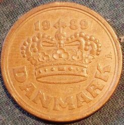 DANİMARKA 50 Öre, 1989 ÇÇT 
