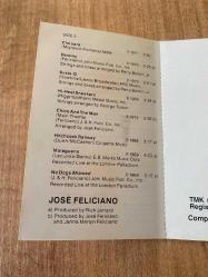 The Best Of Jose Feliciano Kaset ( İşaretli fotoğrafta, kartonette yazı var )