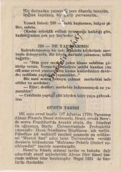 27 Ağustos 1951 / Büyük Saatli Maarif Takvimi