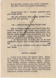 28 Ağustos 1951 / Büyük Saatli Maarif Takvimi