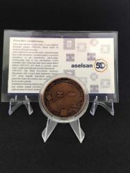 Aselsan Kuruluşunun 50. Yılı Darphane Baskı Hatıra Bronz Para