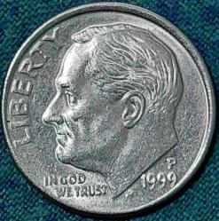 AMERİKA 1 Dime, 1999 ÇİL 