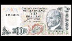 6.EMİSYON 100 TÜRK LİRASI SERİ: B27 ÇİL(-) (DEĞERLİ HARF)