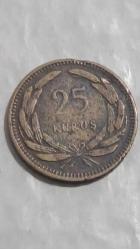1956  TÜRKİYE  25  KURUŞ
