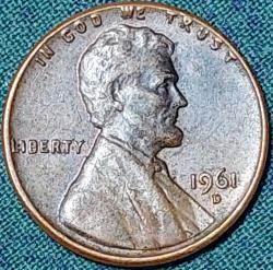AMERİKA 1 Cent, 1961 ÇÇT 