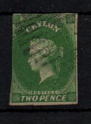 LOT.5 » İngiliz sömürgesi Seylan 1857 - damgalı çok nadir