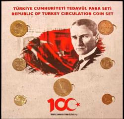 2023 Cumhuriyetin 100 yılı Tedavül Hatıra Para Seti