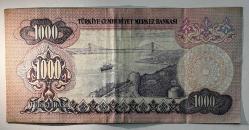 6. Emisyon 1.000 Türk Lirası F03 273402 Çok Temiz Kondisyonda Koleksiyonluk Eski Para