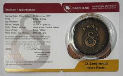 2023 Galatasaray 23. Şampiyonluk Bronz Hatıra Parası Sertifikalı