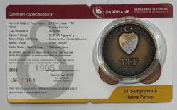 2023 Galatasaray 23. Şampiyonluk Bronz Hatıra Parası Sertifikalı