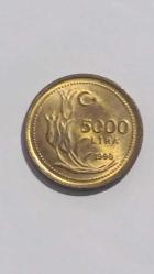 1998  TÜRKİYE  5000  LİRA