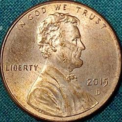 AMERİKA 1 Cent, 2015 ÇİL 
