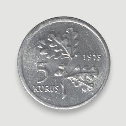 5 Kuruş 1975 - FAO Aile Planlaması