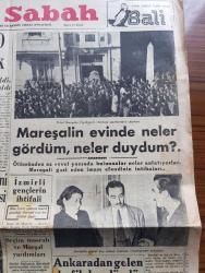 Yeni Sabah Gazetesi - Turkish Newspaper - 14 Nisan 1950 - Mareşal Fevzi Çakmak'ın tabutu Teşvikiye de oturduğu apartmandan çıkarken Fotoğrafı - Mareşal Fevzi Çakmak'ın evinde neler gördüm neler duydum - Mareşal'ın yeğeni Bay Adnan Çakmak arkadaşımıza anlatıyor fotoğraf - yüksek tahsil gençliği Mareşal Fevzi Çakmak'ın cenaze merasiminde Fotoğrafı - son 2 günlük hadiselerde 48 genç tevkif edildi 100 kişi nezaret altında 37 kişinin sorgusu yapıldı - seçim masrafı ve Marshall yardımları - Truman'a göre dünyanın durumu - vatandaş seçimler için ne düşünüyor - CHP'nin durumu İstanbul'da zorlaştı - Von Papen'in Türkiye'ye dair mühim ifşaatı Yazan Murat Sertoğlu Yazı Dizisi - Mareşal Fevzi Çakmak yazan tarihçi - Osmanlı sarayı'nın son günleri yazan eski bir politikacı Yazı Dizisi - ticani tarikatından 7 kişi tevkif edildi - Milli savunma Bakanı Hüsnü Çakır'ın verdiği izahat - İstanbul Ankara Radyosu Programı - grip ve soğuk algınlığına karşı Nevrozin - bulmaca - Türkiye İş Bankası - Luxor pikap