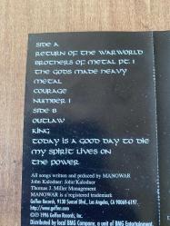 Manowar - Louder Than Hell Kaset