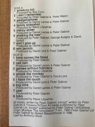 Peter Gabriel - Shaking The Tree Kağıt Baskı Kaset