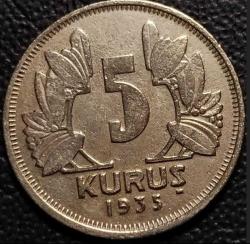 LOT.7 » EN NADİR SENE 1935 YILI, 5 KURUŞ 'RR'